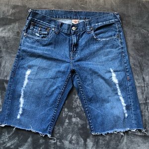 True religion jean shorts for men size 36